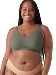 True & Co Women's True Body Boost V Neck Bra, Dusty Olive, S