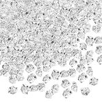 Belle Vous 1000 Pack of Clear Acrylic Fake Ice Diamonds - 12-14mm Crushed Crystals - Diamond Decorations for Wedding Table Scatter, Vase Filler, Home Decoration Display, Bridal Shower & Party Confetti