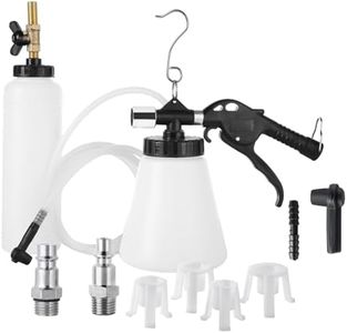 DASBET Brake Fluid Bleeder Tool Kit Pneumatic Vacuum Brake Bleeder Car Brake System Bleeding Tool with Extractor and Refill Bottle (90-120 PSI)