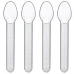 Calibrated Medicine Spoon for Kids, Baby & Toddler - (Pack of 4) - 2 Tsp/10 mL Capacity Plastic Oral Liquid Dose Medication Graduated Dispenser