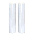 REQUISITE NEEDS Heavy Duty Shrink Wrap Roll Cling Film Packaging 400MM x 250M (Pack Of 2, CLEAR)