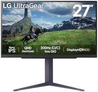 LG 27GS85Q-B - 27” Ultragear™ QHD Nano IPS 180Hz (O/C 200Hz) Gaming Monitor | 1ms (GtG), DisplayHDR™ 400