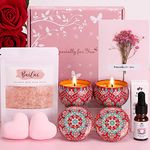 Bath Set Birthday Pamper Gifts Box for Women Her, Unique Skin Care Self Care Package for Her Pamper Hampers Kit for Women, Relaxation Spa Set Get Well Soon Gift Ideas for Women Best Friend Mum Sister