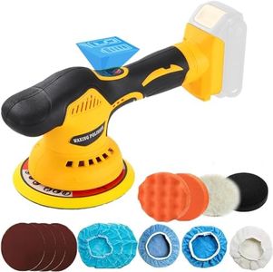 Alrigon Cordless Car Buffer Polisher for Dewalt 20V Battery, Power Polisher for Car Detailing/Polishing/Waxing(Battery Not Included)