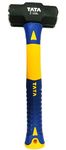 TATA Agrico Engineering Hammer 2lb (HMC020) | Double Faced Heavy Duty Hammer with Shot Blasted Smooth Head | 10 Inch Fiberglass Handle | IS Certified | Rust Resistant Paint | Pack of 1