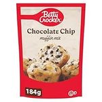 BETTY CROCKER Chocolate Chip Muffin Mix, Baking Mix, 184 Grams Package of Muffin Mix, Simply Add Water, Tastes Like Homemade, Easy To Bake