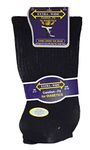 Kingporium 3 Pairs Mens Extra Wide Comfort Fit Diabetic Socks Oedema Poor Circulation Gents, Black, UK 6-11