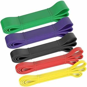 EZONEDEAL 5pcs Set Pull Up Bands, Resistance Bands, Pull Up Assistance Bands Set for Men & Women, Exercise Workout Bands for Working Out, Body Stretching, Physical Therapy, Muscle Training