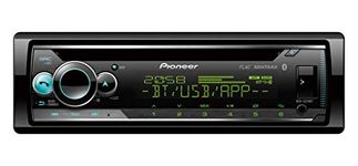 Pioneer DEH-S520BT 1-DIN CD Tuner with Bluetooth, multi colour illumination, USB, Spotify, Pioneer Smart Sync App and compatible with Apple and Android devices.