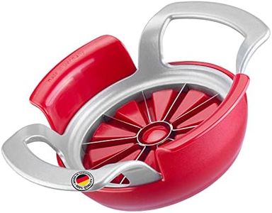 Westmark Cortador de manzanas y peras con plato de corte Divisorex-Spezial, Aluminio/Acero Inoxidable/Plástico, Plateado/Rojo, 51112260