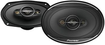 PIONEER A-Series TS-A6961F, 4-Way Coaxial Car Audio Speakers, Full Range, Clear Sound Quality, Easy Installation and Enhanced Bass Response, Black 6” x 9” Oval Speakers