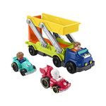 Fisher-Price HBX23 Little People Ramp 'n Go Carrier Gift Set, Multicolor, 15.0 cm*8.5 cm*27.0 cm