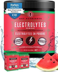 Key Nutrients Electrolytes Powder - 90 Servings - Refreshing Watermelon Electrolyte Drink Mix - No Sugar, No Calories, Gluten Free - Powder and Packets (20, 40 or 90 Servings)