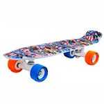 jaspo Fibreglass Sharp Vision Penny Skateboard/Casterboard/Fishboard/Cruiser Fibre Skateboard (22.5" * 5.5"), Multicolor