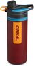 GRAYL GeoPress 24 oz Water Purifier Bottle - Filter for Hiking, Camping, Survival, Travel (Wanderer Red)