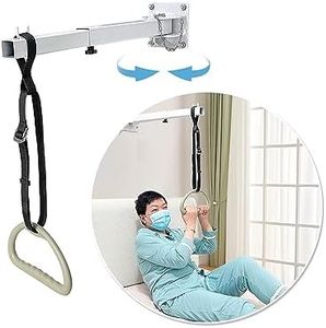 Trapezio Bar per letto Aiuti Mobilità Comodino Pull Up Bar Ascensore Letto per anziani Anziani Manico in canna Trapezio medico per letto d'ospedale Pole Trasferimento Rail Aiuto in piedi Handicap