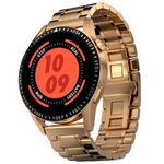 Fire-Boltt Talk 2 Pro Ultra 1.39" Round Display Stainless Steel Luxury Smart Watch, Bluetooth Calling & 360 Health Monitoring, 123 Sports Modes, Inbuilt Voice Assistant (Gold)