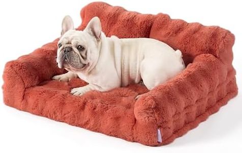 Lesure Orthopedic Pet Couch Bed Faux Fur Bubble Sofa