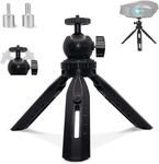 Mini Projector Stand, Mini Projector Tripod Mount Compatible with DR.J, DBPOWER, Anker, PVO, Artlii, LoongSon, AuKing, ClokoWe, VOPLLS and Most Mini Projectors (Black, Upgraded)