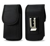 Golden Sheeps Military Grade Heavy Duty Holster Nylon Metal Clip Compatible with Doro 7050, Doro PhoneEasy 626 Case, Consumer Cellular Link, LG Exalt LTE, Revere 3,LG 440G, 4.3 X 2.3 X 0.9 Inch