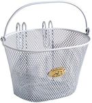 Nantucket Bike Basket Co Kid's Surfside Mesh Wire Basket, White, 9.8 x 6.8 x 6.3''