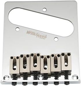 Wilkinson 52.5mm(2-1/16 inch) 6 Saddles ModernTelecaster Bridge for American Standard Tele Guitar, Chrome