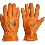 Superior 378GOBKL Endura WaterStop/Oilbloc Goat Grain Leather Drivers Glove with Kevlar Lined, Work, Cut Resistant, Medium (Pack of 1 Pair)