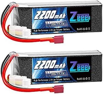 Zeee 3S Lipo Battery 11.1V 2200mAh 35C Soft Case Battery with Deans Connector for RC Airplane RC Helicopter RC Car RC Truck RC Boat UAV Drone FPV(2 Pack)