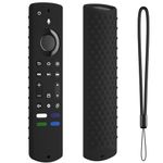 Silicone Remote Cover for Fire TV Stick 4K Max Streaming Device Released 2023/Toshiba/Insignia NS-RCFNA-21/Omni Series Smart TV Remote Fire TV 4k Max 2nd Gen Remote Case Cover(Black)