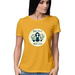 Yoga T-Shirt for women from Simply Urself (Golden Yellow, Small)