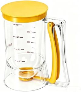 BBSTARZ Batter separator Cupcakes Pancakes Cookie Cake Waffles Batter Dispenser cookie separator batter Cream Speratator Cup Measuring Baking Tools(Orange)