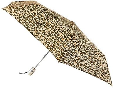 Totes NeverWet technology, Auto Open Auto Close, Leopard 43" arc Umbrella, Medium