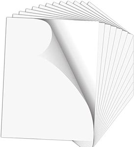 HTVRONT Sublimation Sticker Paper - 20 Pcs Glossy White Waterproof Sublimation Stickers