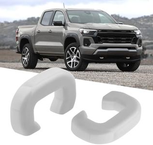 TECHPICCO Front Tow Hooks Covers Only for Colorado Z71 ZR2/GMC Canyon 2025-2023 (Not Round Hook), Hitch Cover Customized Compatible with Chevy Colorado/GMC Canyon Accessories 2025 2024 2023 (White)