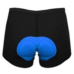 NIKAVI Bicycle Shorts -Padded Bike Underwear Shorts - Breathable,Lightweight,Men & Women (L) Black