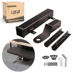 Golf Cart Heavy Rear Seat Trailer Hitch Kit for Club Car EZGO Yamaha, Use on Step on Back of Golf Cart