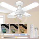 GOKEDA Socket Ceiling Fan with Ligh