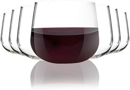 Youngever 12 Pack Plastic Red Wine Glasses, 10 Ounce Shatterproof Wine Glasses