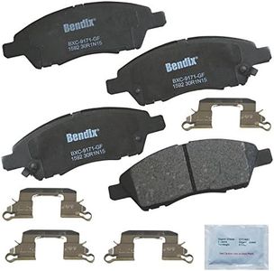 Bendix Priority1 CFC1592 Ceramic Front Brake Pads for Nissan March 2020-2015, Micra 2019-2015, Note 2019-2014, V-Drive 2020, Versa 2019-2012, Versa Note 2019-2014