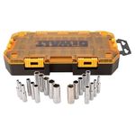 DEWALT DWMT73811 Tool Kit 1/4'' Drive Deep Socket Set, 20 Piece