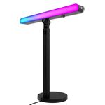 Logitech G Litra Beam LX Premium Dual-Sided RGB LED Gaming Light Bar for PC/Mac: Computer Monitor Streaming Key Light, LIGHTSYNC Compatible, Bluetooth & Onboard Controls, Fully Adjustable - Graphite