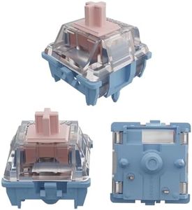 GUYEKS Gateron Melody Lot de 108 interrupteurs de clavier, compatibles avec LED RVB, lubrifiés en usine, 60 GF, adaptés aux claviers mécaniques MX