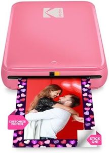 KODAK Step Instant Smartphone Photo Printer - Portable Mini Color Wireless Mobile Printer - Zink 2x3” Sticky-Back Photos - Bluetooth Compatible with iOS & Android Devices - Fun Editing App - Pink