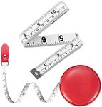 2 Pack Soft Tape Measure Body Measuring Tape Retractable Fabric Measuring Tape for Body Measurements and Sewing