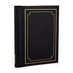 Arpan Photo Albums Self Adhesive Picture Book Padded Spiral Bound 36 Sheets - Black