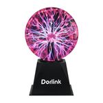 Dorlink Plasma Ball 5 Inch Red Light, Touch & Sound Reactive Electrostatic Plasma Ball, Magic Atmosphere Red Lava Lamp, Science Lightning Ball Light for Kids, Christmas Gifts, Party Props, Decoration