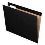 Pendaflex Essentials Hanging Folders, Letter Size, Black, 25 per Box (81605)