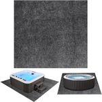 188 x183cm Hot Tub Mat,Large Inflatable Hot Tubs Floor Pad, Anti-Slip Waterproof Spa Pool Ground Protection,Hot Tub Flooring Protector,Protect The Hot Tubs from Wear, Suitable for Outdoor Indoor