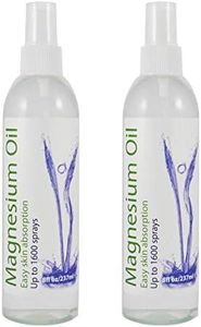 2x Magnesium Oil Spray - Pharmaceutical Grade. High Potent 27.5% Concentration - 2 x 8 fl oz/237 ml, Two Pack/Two Bottles/Two Count