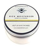 BEES of BRITAIN - Face Cream - 99% Natural. Honey, Lavender. Soothe, Nourish, Hydrate Dry Skin. pH 5.5 for Sensitive Skin. We Donate 5% of our Profit to Save Bees + Pollinators. 100g